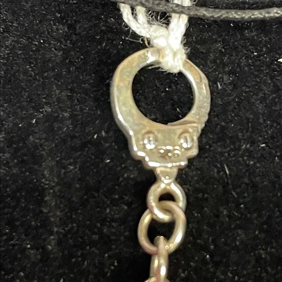 Sterling Silver Handcuff Charm/Pendant. - Picture 3 of 5
